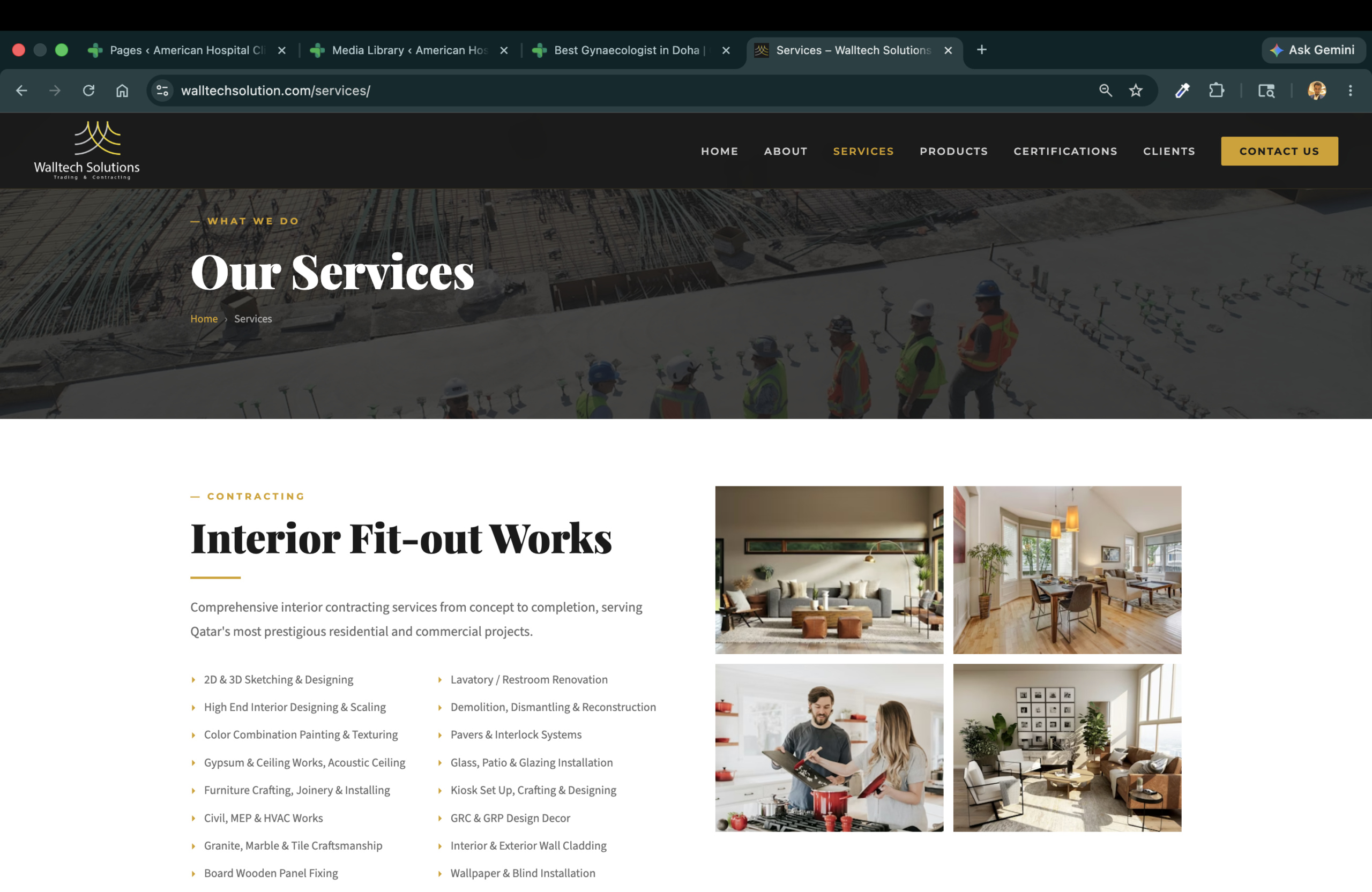 Walltech Solution — Services