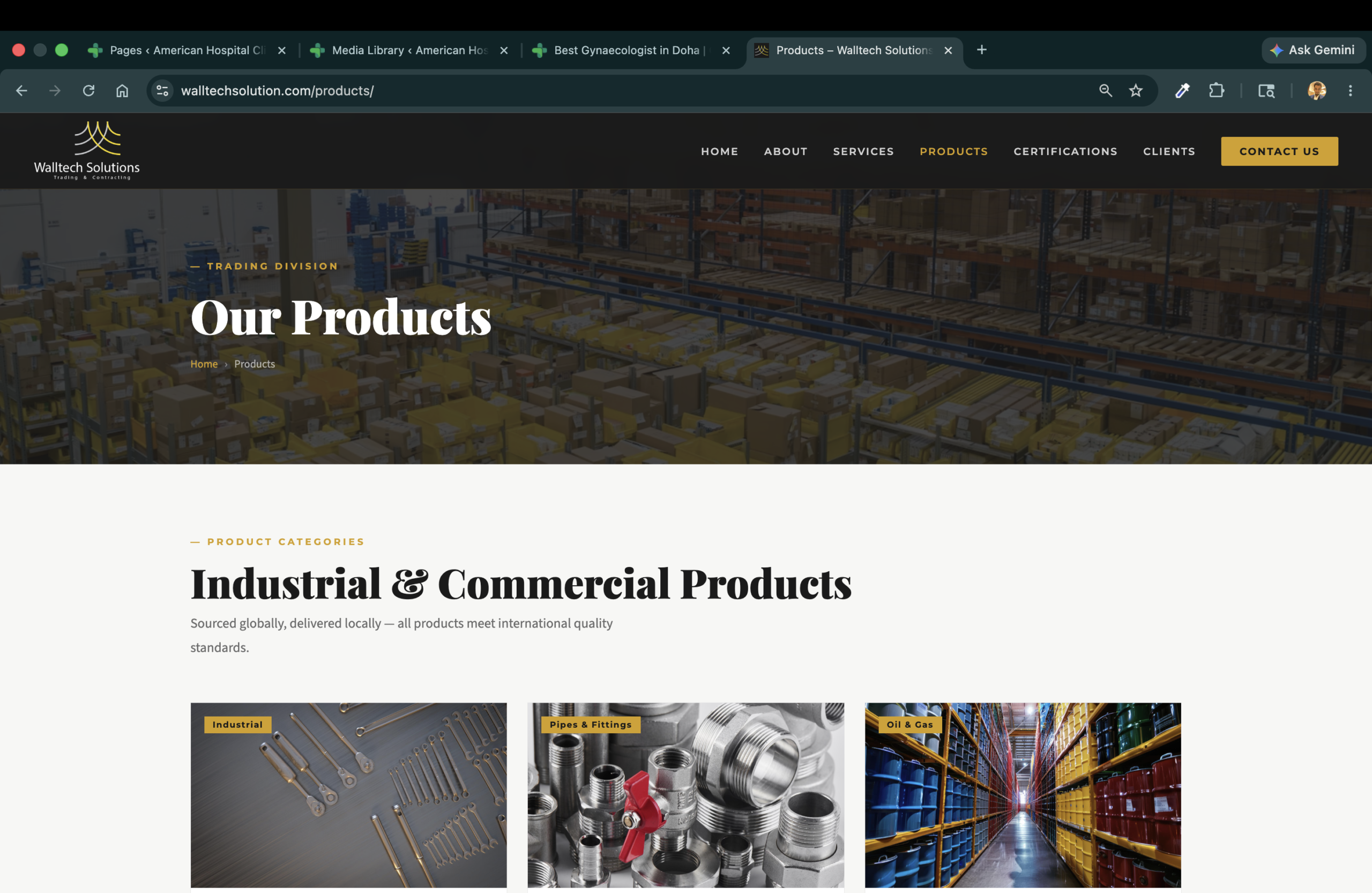 Walltech Solution — Products