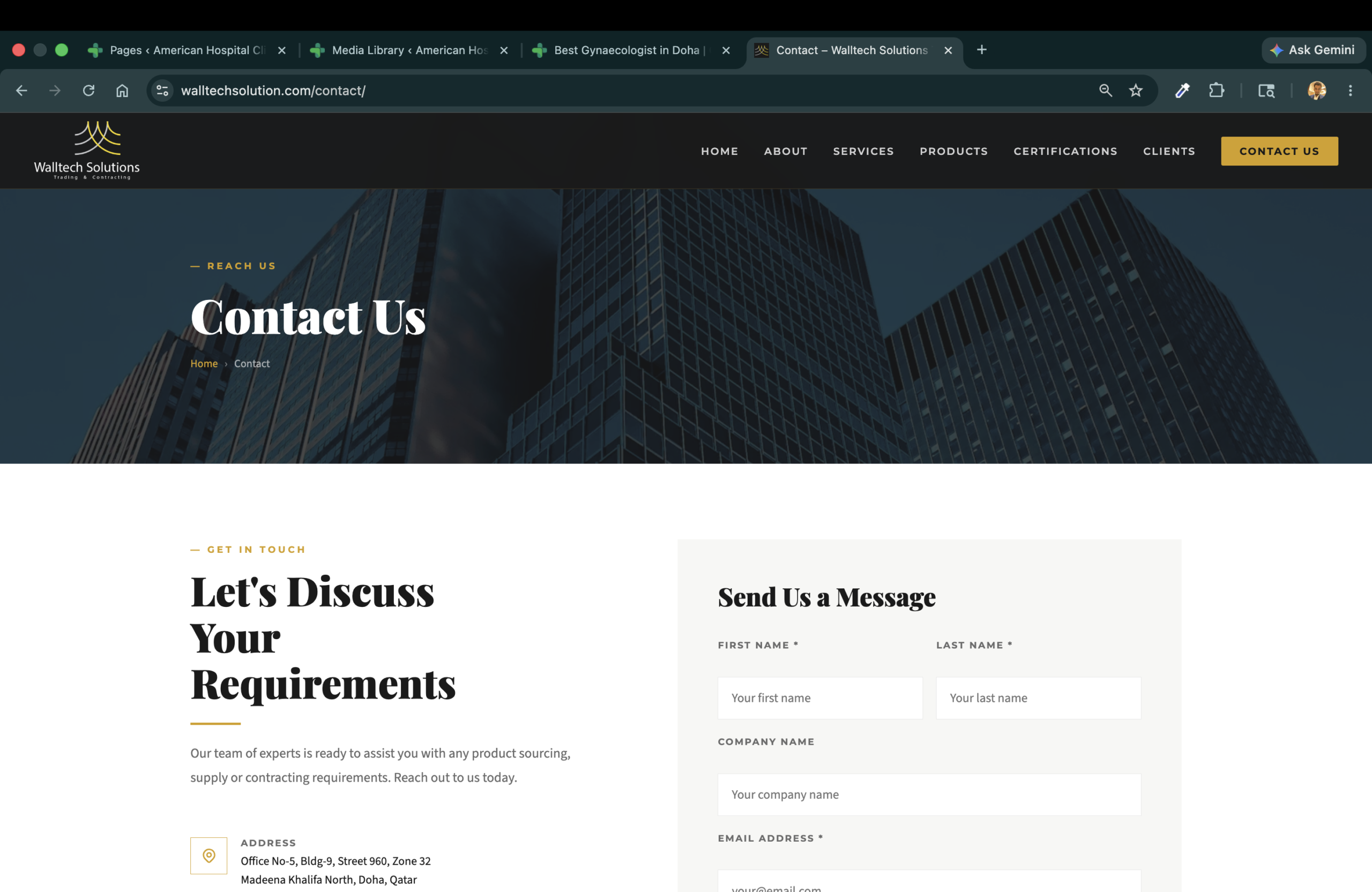 Walltech Solution — Contact Us
