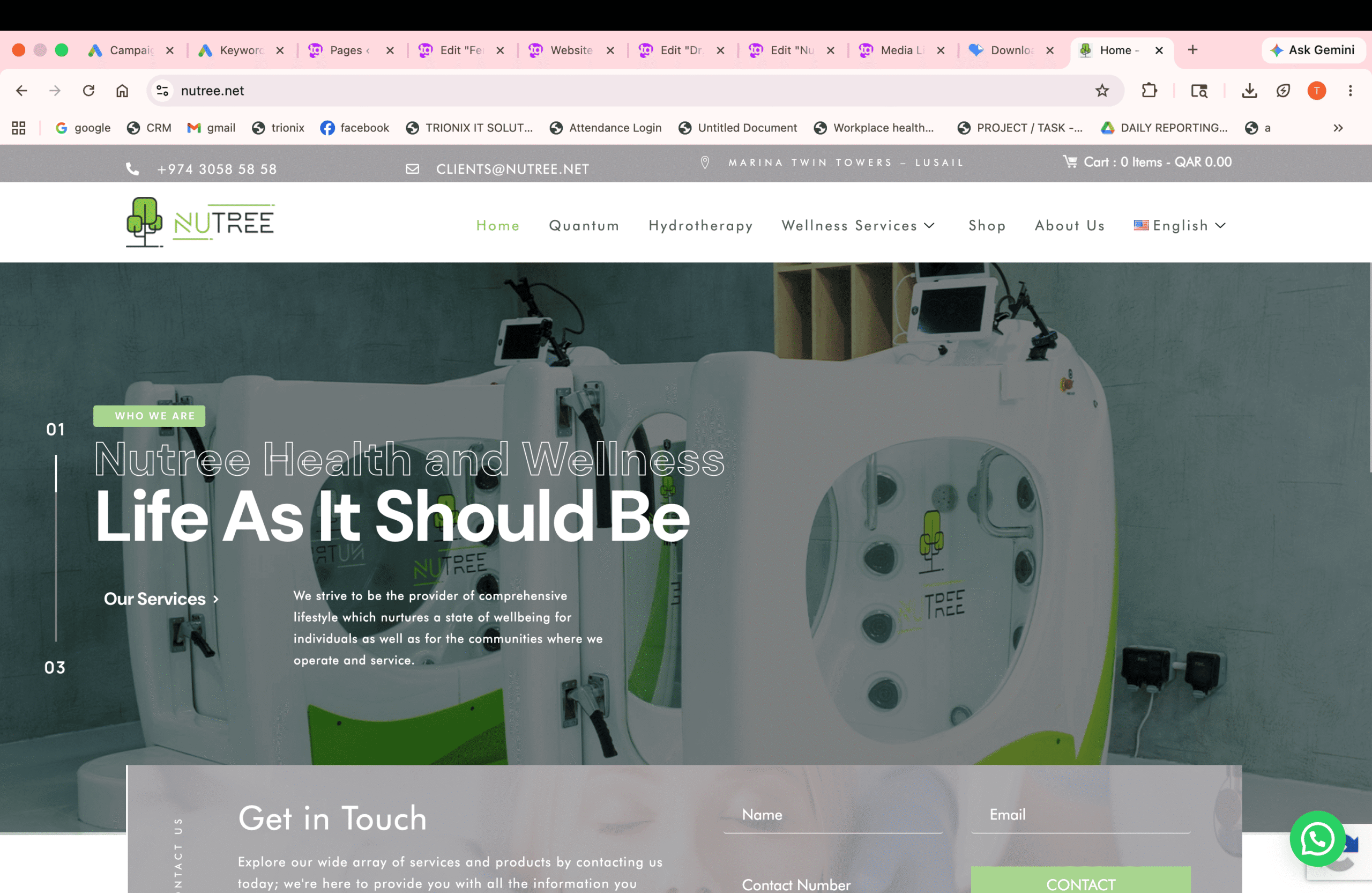 Nutree Qatar — Homepage English