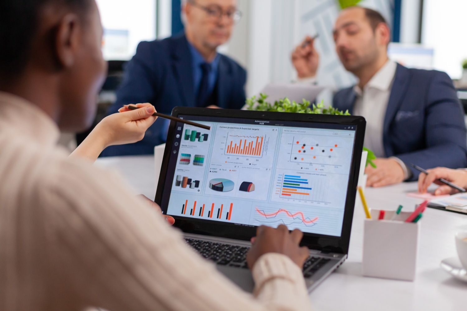 Team using CRM and ERP software to grow a business in Bangalore